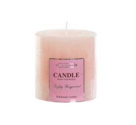 VELA CERA 6,5X6,5X7 208 GR, ROSA