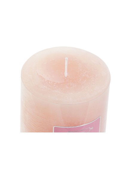 VELA CERA 6,5X6,5X7 208 GR, ROSA