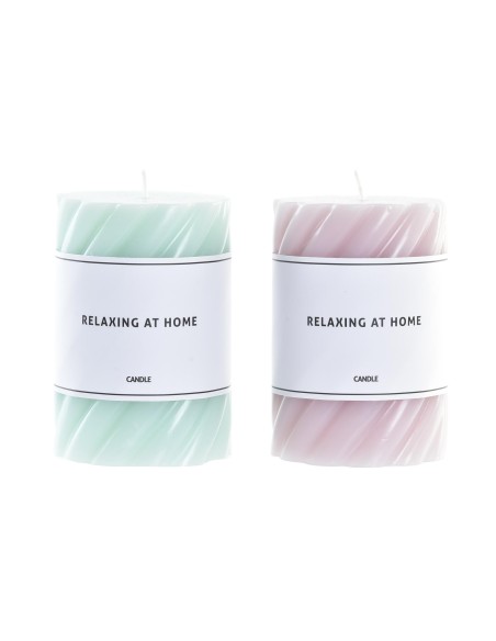 VELA CERA 7X7X10 320 GR. ESPIRAL 2 SURTIDO