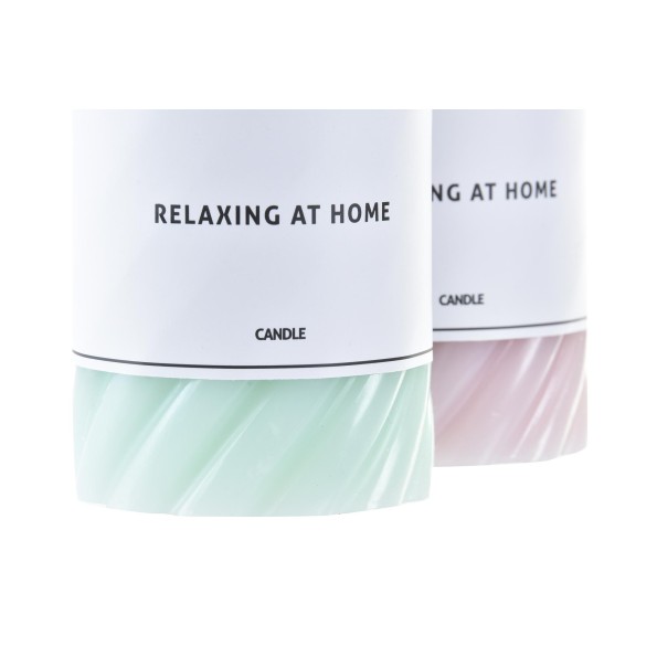 VELA CERA 7X7X10 320 GR. ESPIRAL 2 SURTIDO