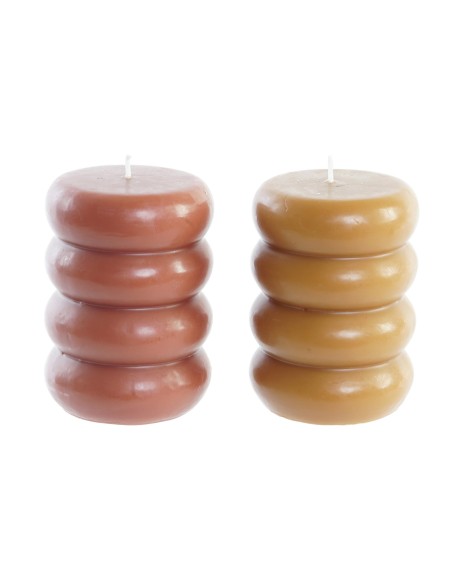VELA CERA 7X7X10 394 GR, 2 SURTIDO