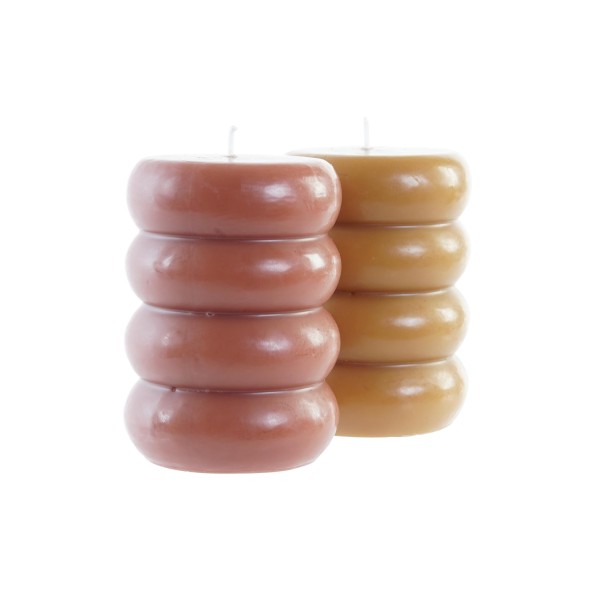 VELA CERA 7X7X10 394 GR, 2 SURTIDO