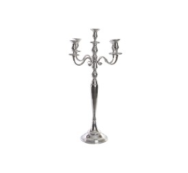 CANDELABRO ALUMINIO 42X42X70 5 VELAS CROMADO
