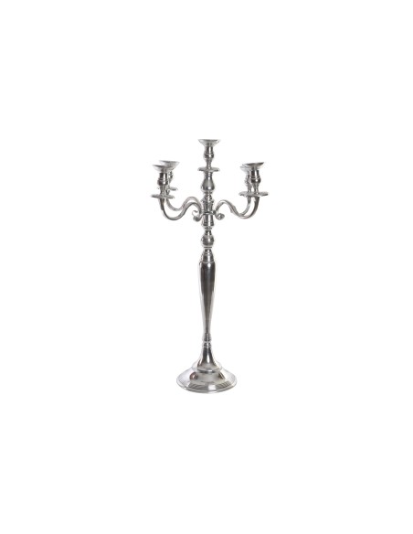 CANDELABRO ALUMINIO 42X42X70 5 VELAS CROMADO CANDELABRO ALUMINIO 42X42X70 5 VELAS CROMADO