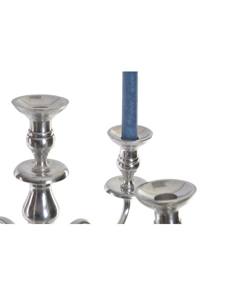 CANDELABRO ALUMINIO 42X42X70 5 VELAS CROMADO CANDELABRO ALUMINIO 42X42X70 5 VELAS CROMADO