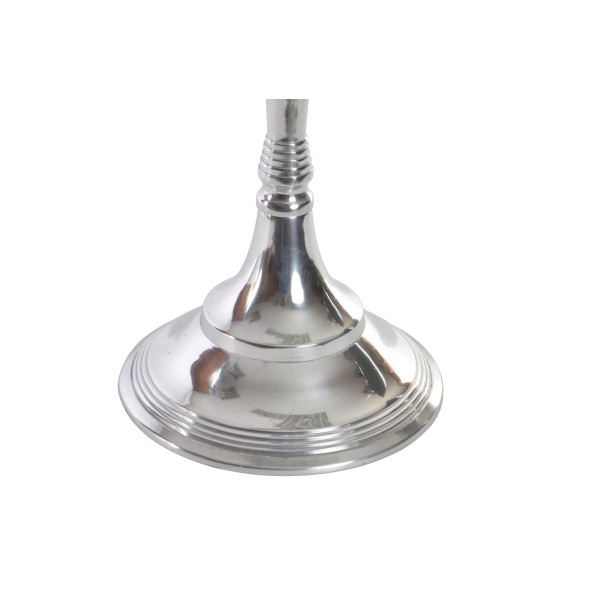 CANDELABRO ALUMINIO 42X42X70 5 VELAS CROMADO