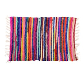 ALFOMBRA ALGODON 80X50 1500GR CHINDI MULTICOLOR
