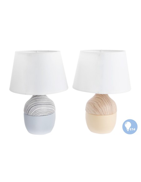 LAMPARA SOBREMESA CERAMICA 20X29 2 SURT.