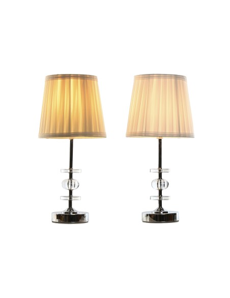 LAMPARA SOBREMESA METAL ACRILICO 20X20X43 2 SURT.