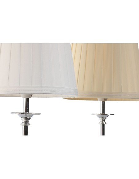 LAMPARA SOBREMESA METAL PORCELANA 20X20X44 2 SURT.