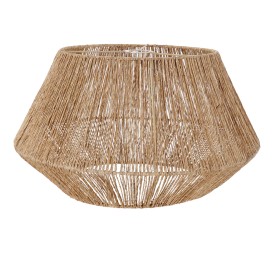 PANTALLA YUTE METAL 49X49X28 NATURAL