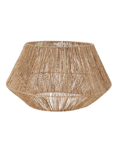 PANTALLA YUTE METAL 49X49X28 NATURAL