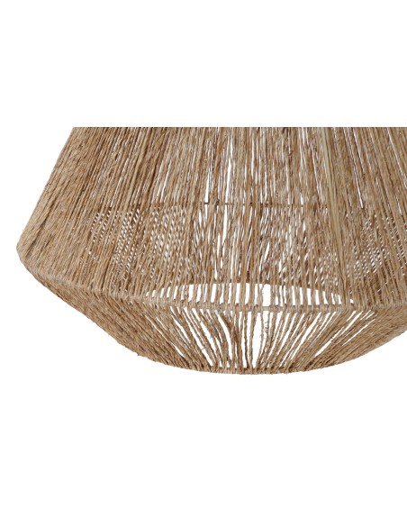 PANTALLA YUTE METAL 49X49X28 NATURAL