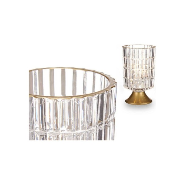 FAROL LED PIE METAL TRANSPARENTE