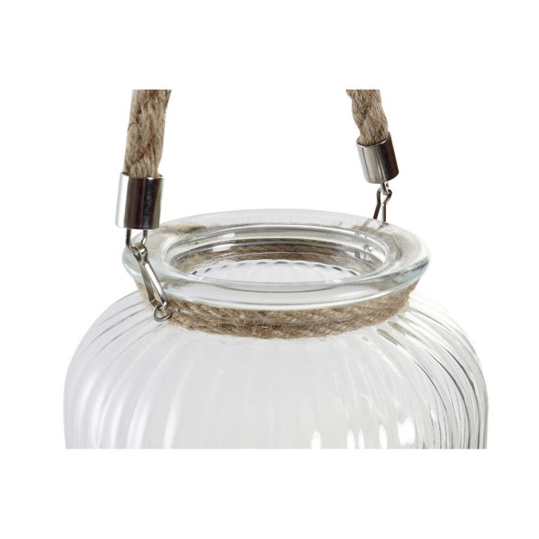 PORTAVELA CRISTAL HIERRO 19X19X18 2900 ML, CUERDA