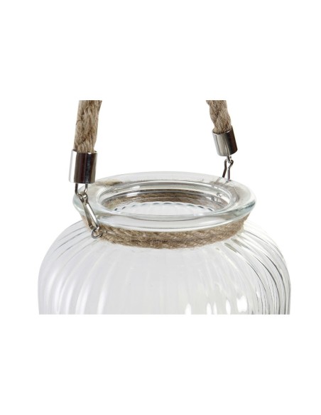 PORTAVELA CRISTAL HIERRO 19X19X18 2900 ML, CUERDA