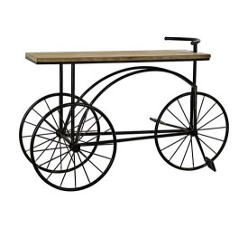 CONSOLA METAL ABETO 128X40X82 BICICLETA NEGRO
