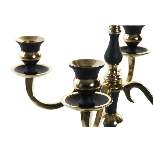 CANDELABRO ALUMINIO 30X30X50 DORADO