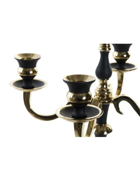CANDELABRO ALUMINIO 30X30X50 DORADO