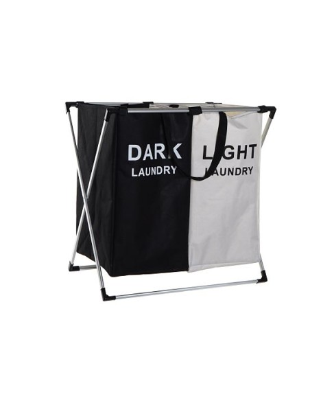 CESTA ROPA POLIESTER METAL 59X39X60