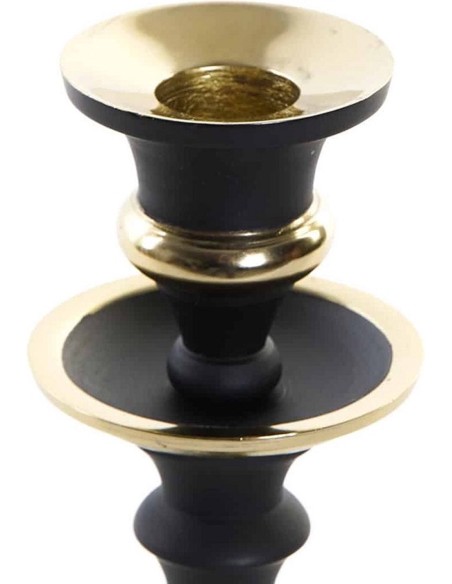 CANDELABRO ALUMINIO 5X5X25 DORADO