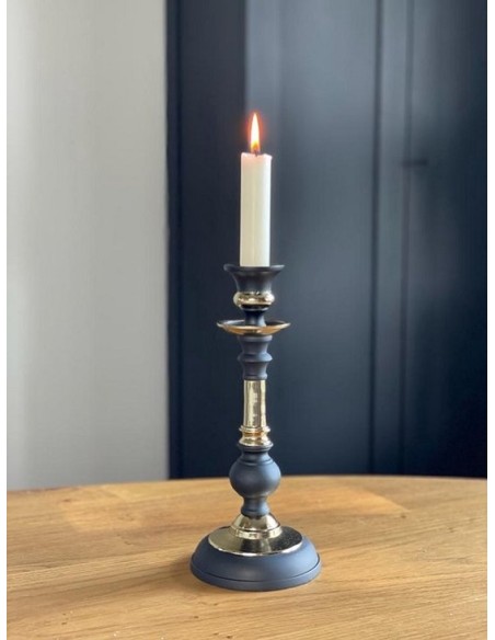 CANDELABRO ALUMINIO 5X5X25 DORADO