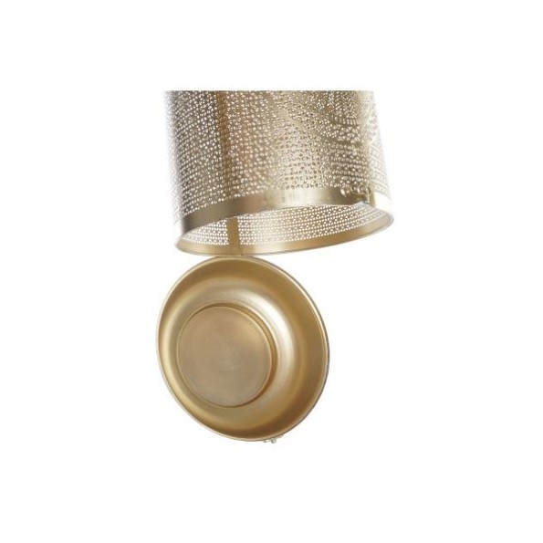 PORTAVELA SET 3 METAL 25X25X42 AZUL CELESTE