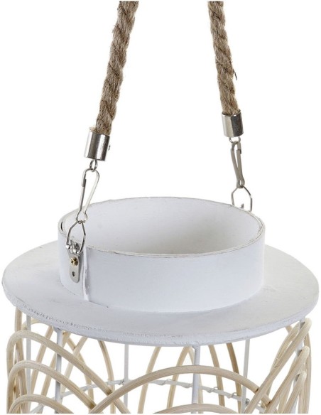 PORTAVELA RATAN CRISTAL 19X19X29.5