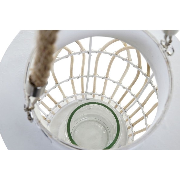 PORTAVELA RATAN CRISTAL 19X19X29.5