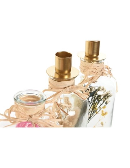 PORTAVELA CRISTAL FLOR SECA 8X8X19 3 SURT.