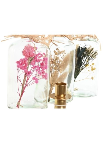 PORTAVELA CRISTAL FLOR SECA 8X8X19 3 SURT.