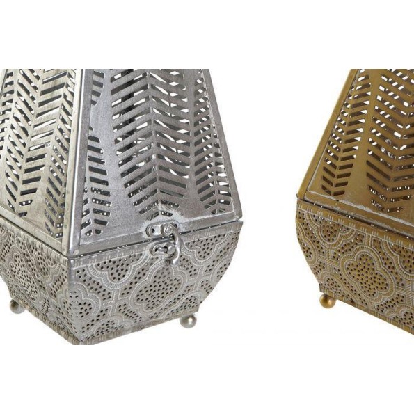 PORTAVELA METAL CRISTAL 16X16X42 2 SURTIDO