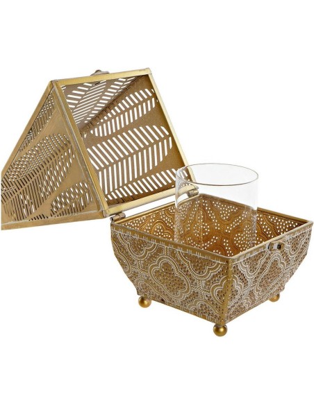 PORTAVELA METAL CRISTAL 16X16X42 2 SURTIDO