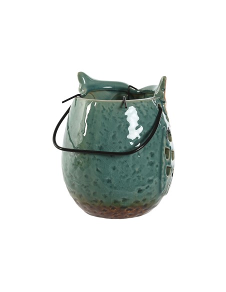 FAROLA PORCELANA METAL 12X12X15 BUHO 2 SURT.