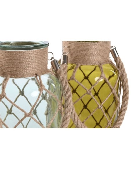 PORTAVELA CRISTAL 15,5X15,5X26 2800ML 2 SURT.