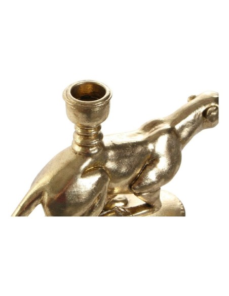 FIGURA RESINA 25X6X14 LEOPARDO DORADO