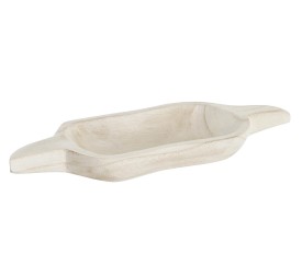 CENTRO MESA PAULOWNIA 38X15X4 NATURAL MARRON CLARO