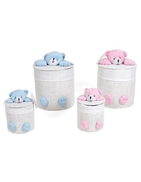 SET 2 CESTAS OSO - 2 COLORES SURT