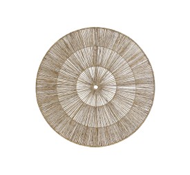DECORACION PARED YUTE METAL 60X1X60 NATURAL