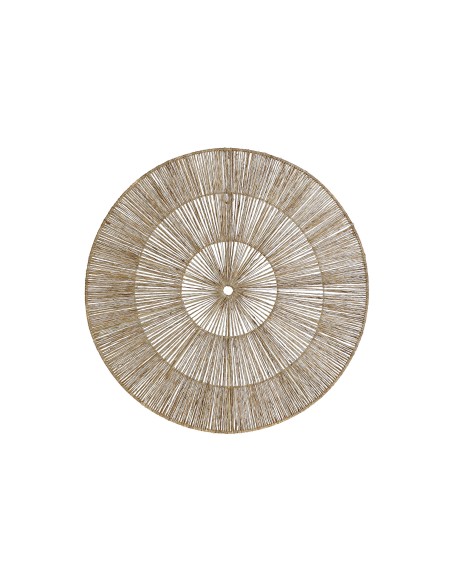 DECORACION PARED YUTE METAL 60X1X60 NATURAL