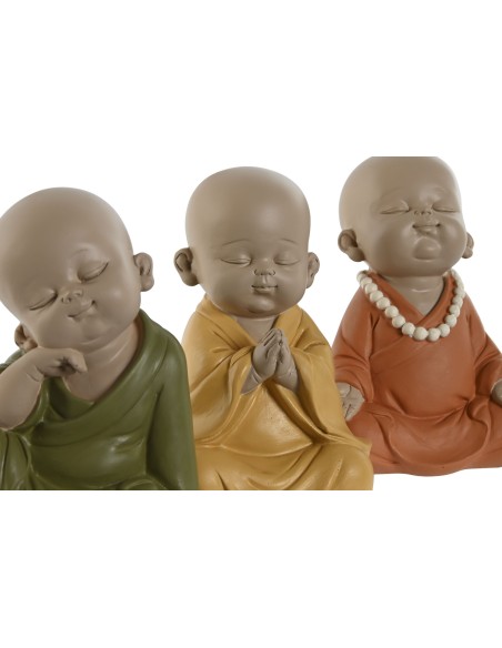 FIGURA RESINA 10,5X9X13,5 MONJE 3 SURT.