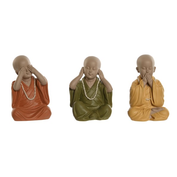FIGURA RESINA 11X10,5X18 MONJE 3 SURT. (2906)