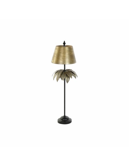 LAMPARA PIE METAL 32X32X107 PALMERA DORADO