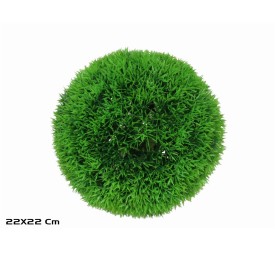 BOLA HIERBA ARTIFICIAL VERDE 22CM DIA.