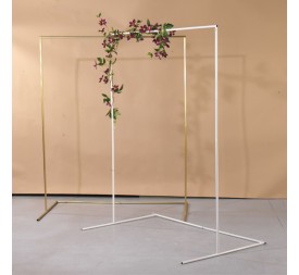 ARCO RECTANGULAR SIMPLE CON SOPORTE 160X200 ORO