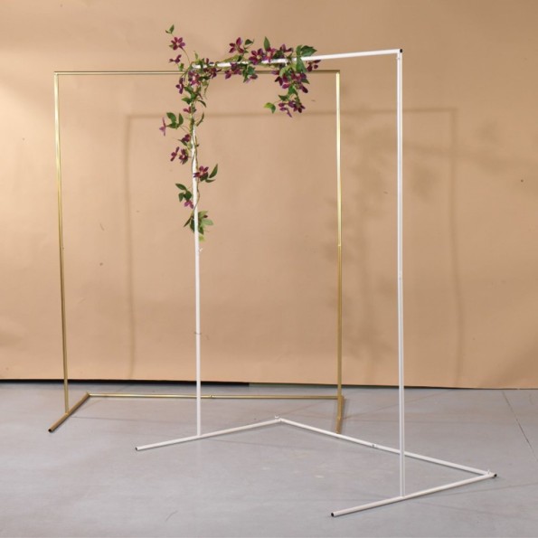 ARCO RECTANGULAR SIMPLE CON SOPORTE 160X200 BLANCO