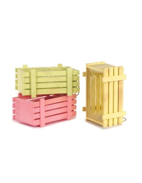 CAJA MADERA 3 MIX COL 20X10H10