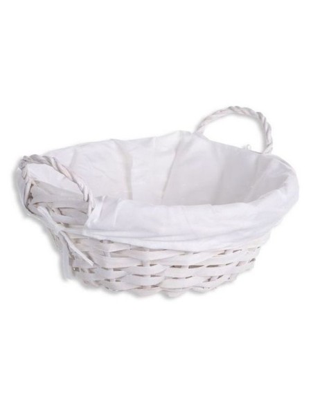 PANERA REDONDA ASAS COLOR BLANCO CON FORRO