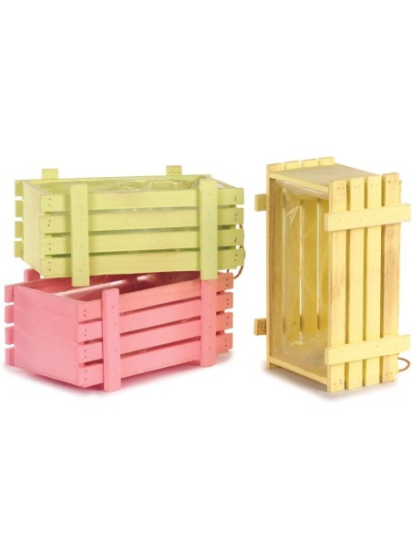 CAJA MADERA 3 MIX COL 30X13H14