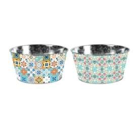 MACETERO METAL RED.ENANO
 d19,5x9,5cm